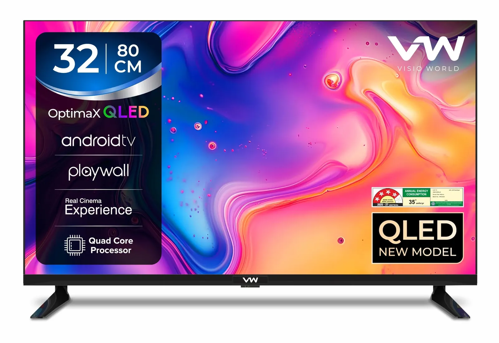 VW 32-inch HD Ready QLED TV