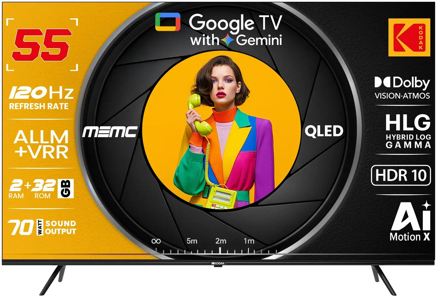 Kodak 55-inch 4K QLED TV — Product