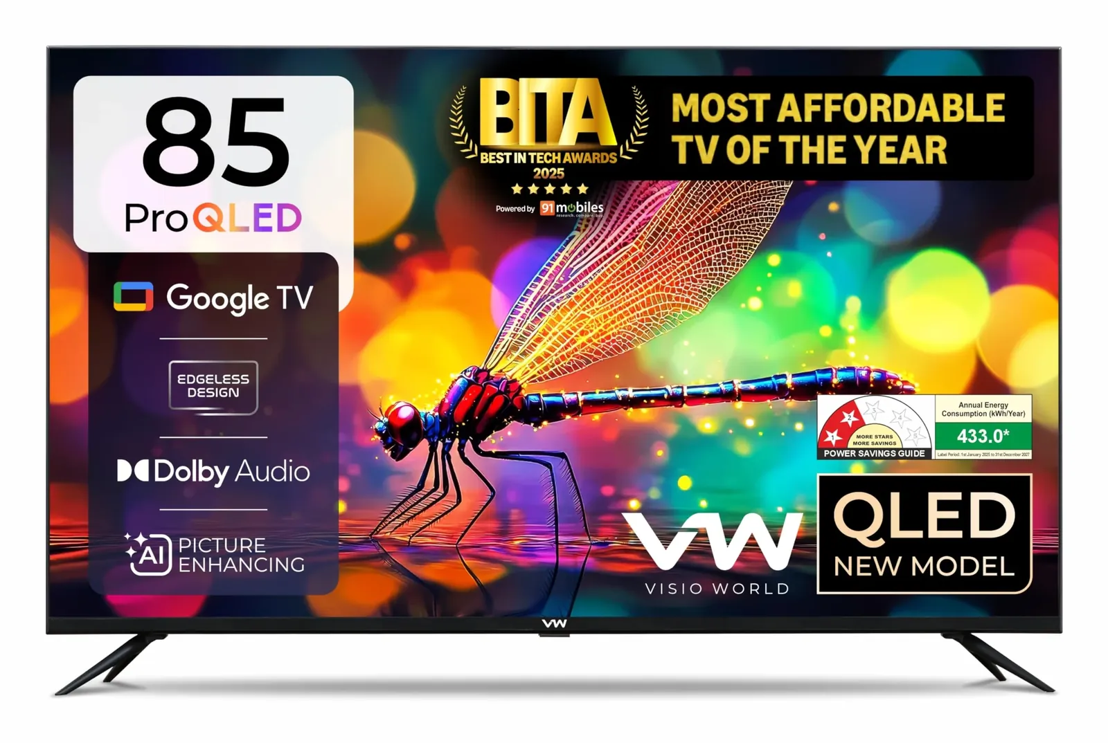 VW 85-inch 4K QLED TV — Product