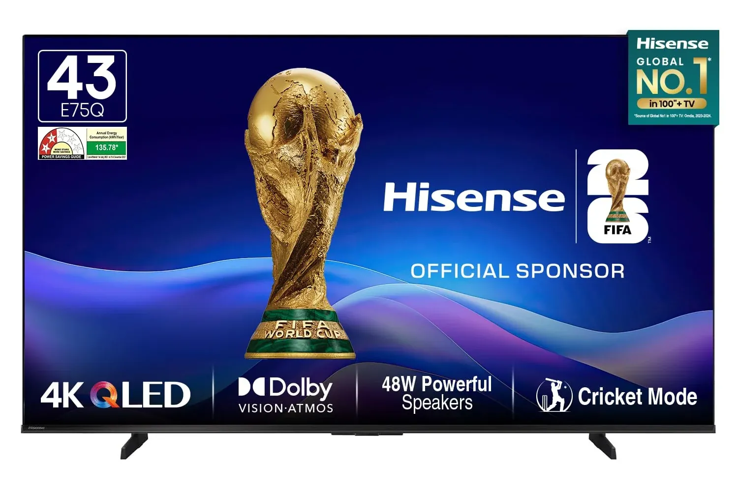 Hisense 43-inch 4K QLED TV