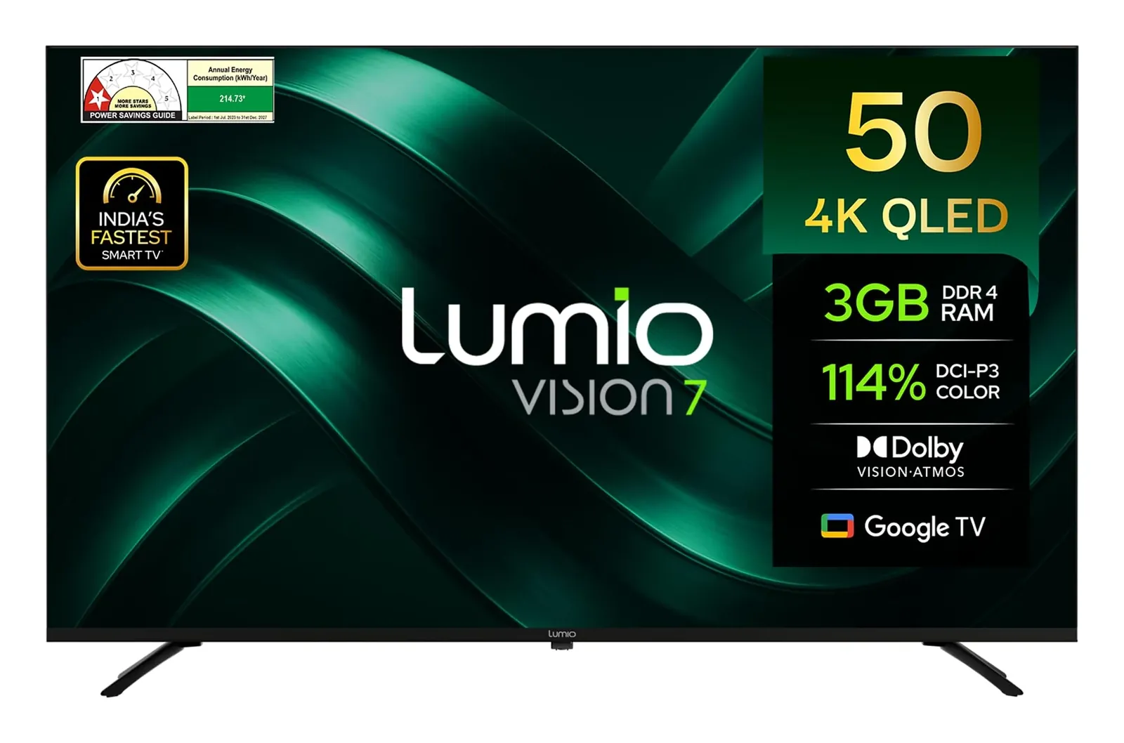 Lumio 50-inch 4K QLED TV — Product