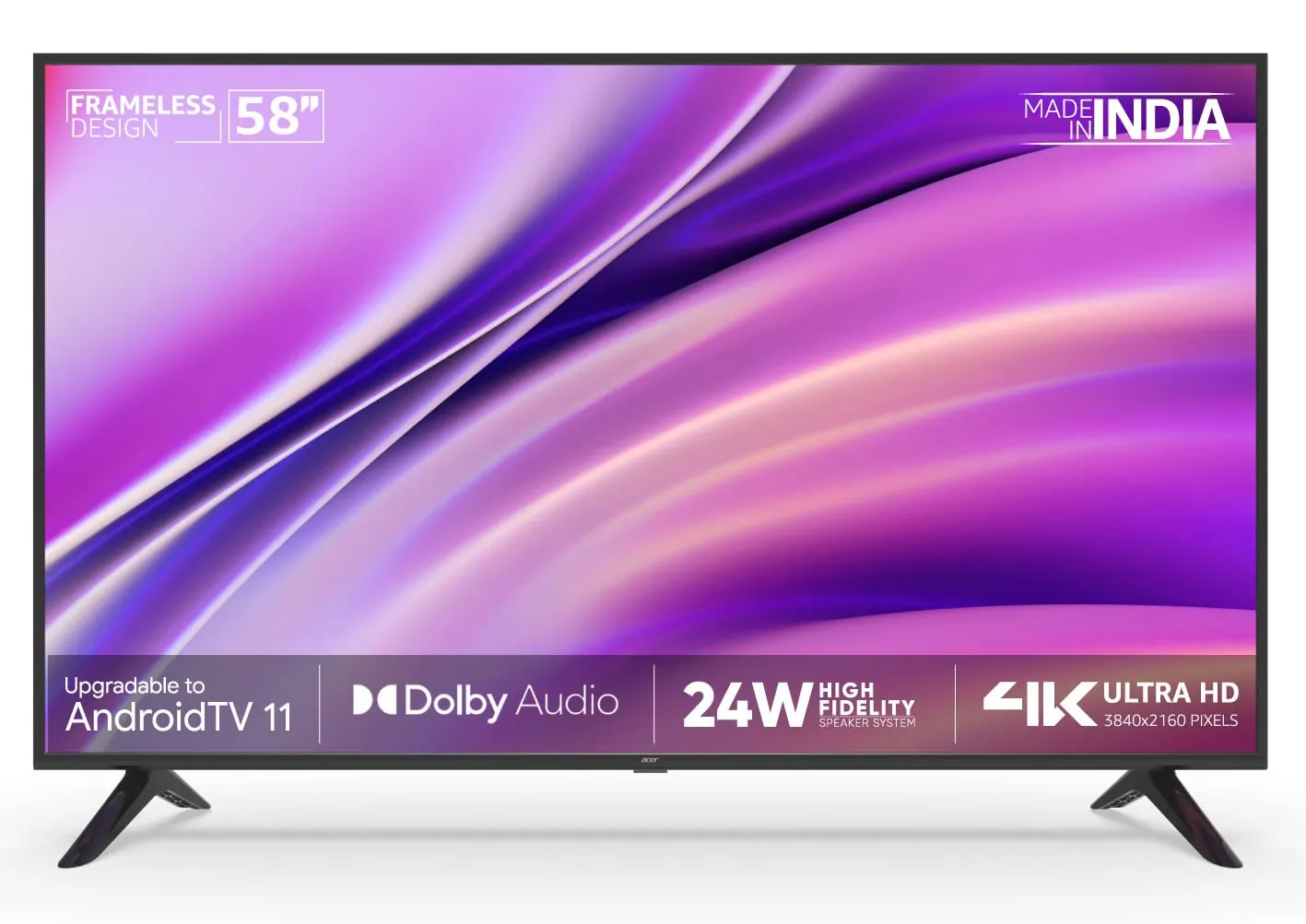 Acer 58-inch 4K LED TV — product image