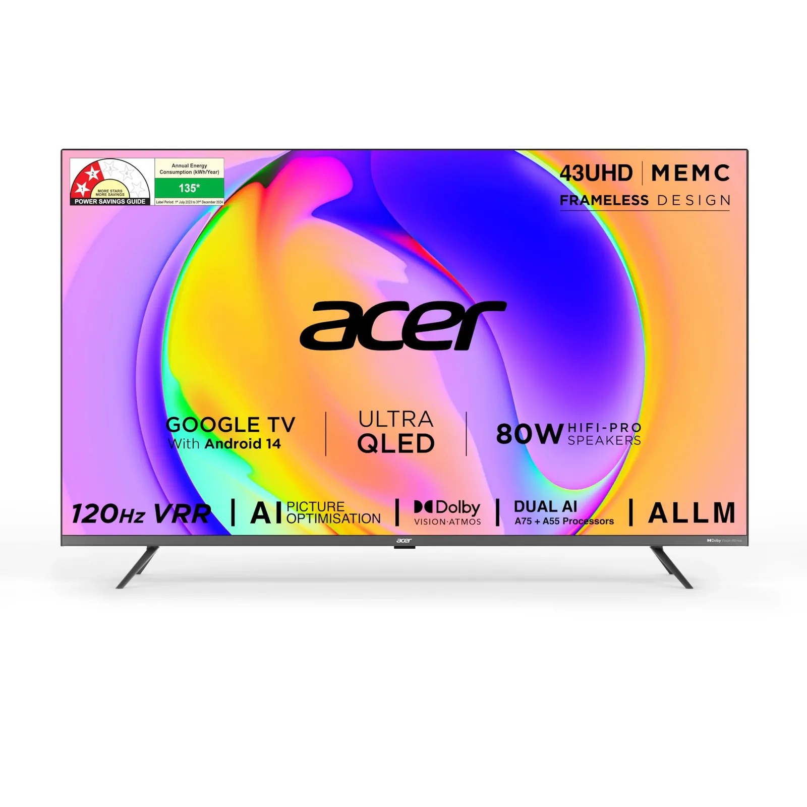 Acer 43-inch 4K QLED TV