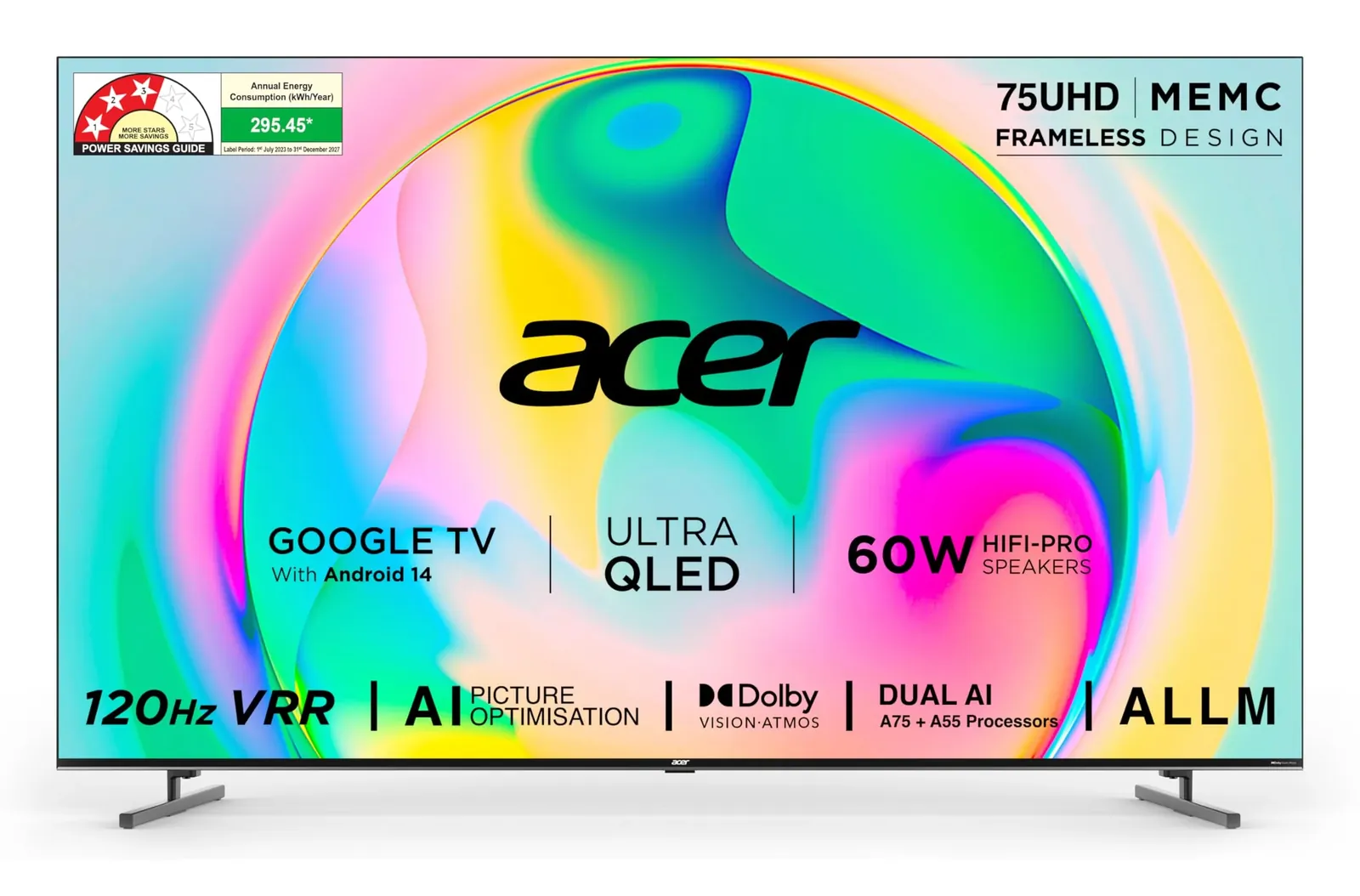 Acer 75-inch 4K QLED TV