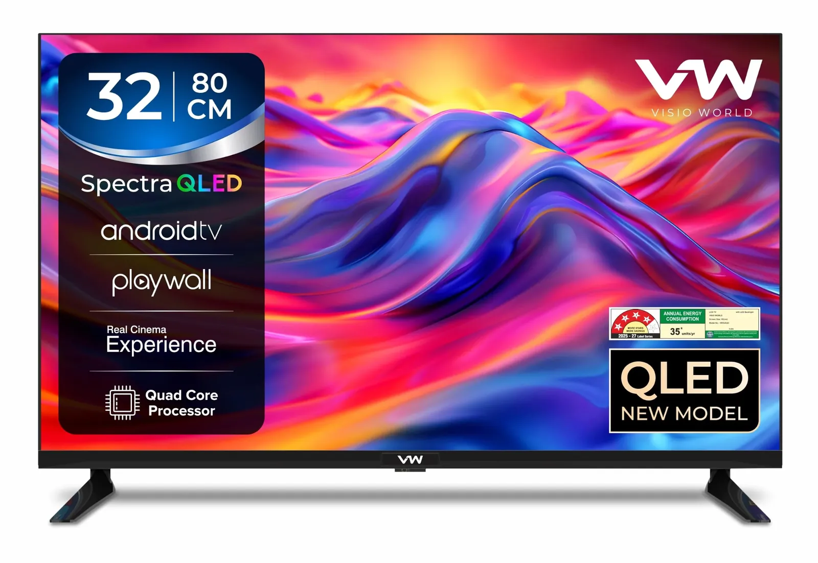 VW 32-inch HD Ready QLED TV