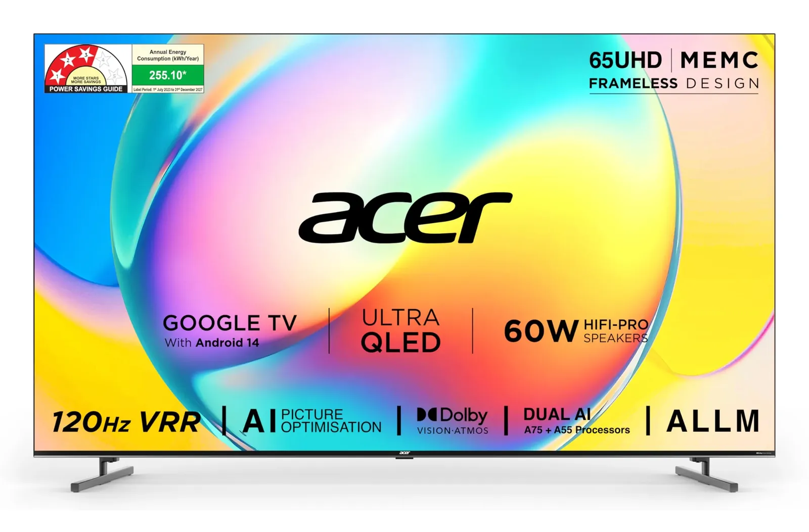 Acer 65-inch 4K QLED TV