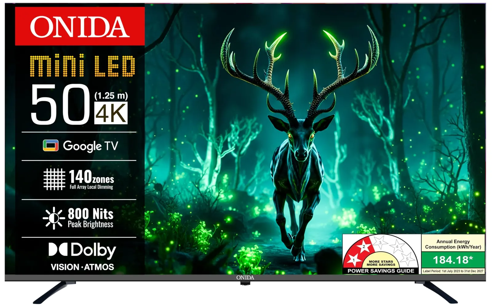 Onida Nexg (2025) 50" Mini LED 4K TV