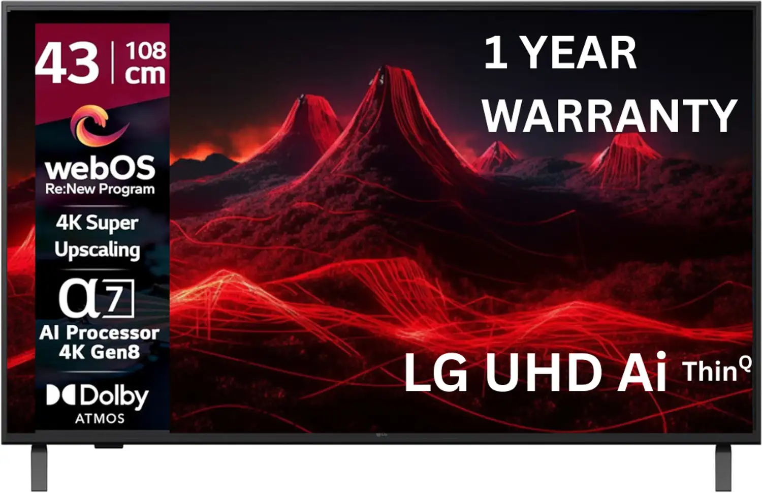 LG 43-inch 4K LED TV