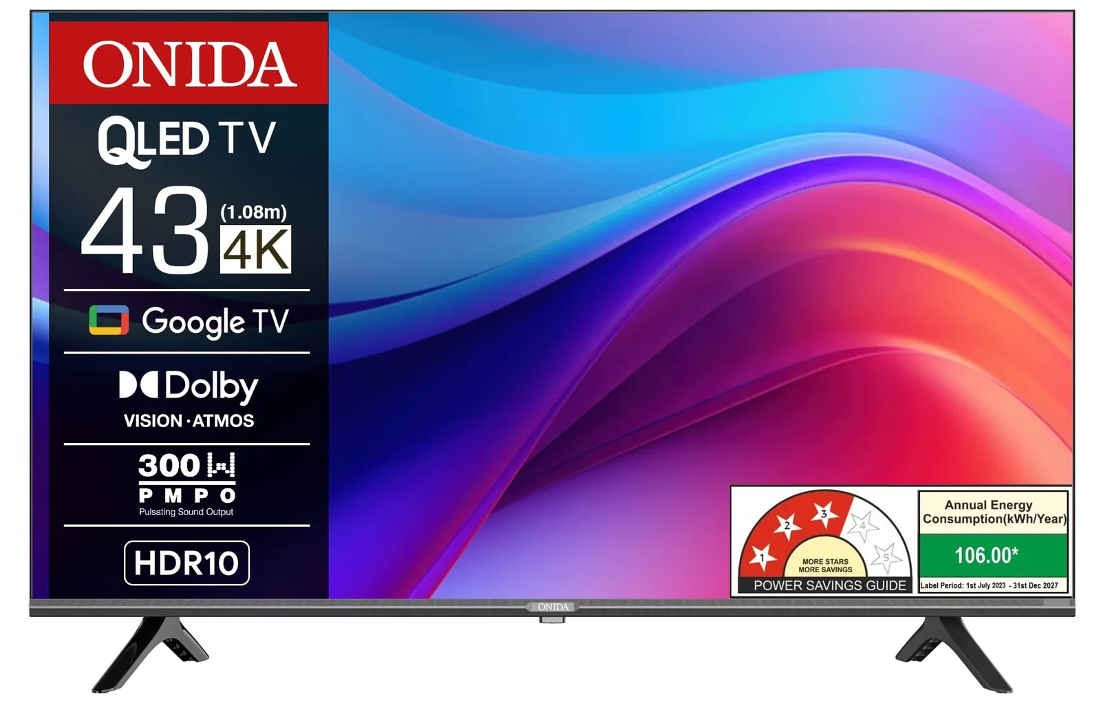 Onida 43-inch 4K QLED TV